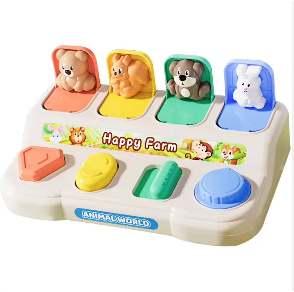 Happy Farm Animal Pop-Up Toy – Peek-a-Boo
