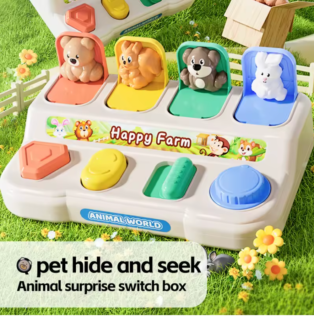 Happy Farm Animal Pop-Up Toy – Peek-a-Boo