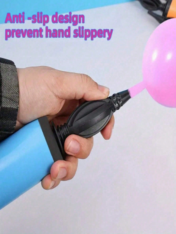 Handheld Two-Way Manual Balloon Pump Inflator – Portable Party Balloon Air Pump