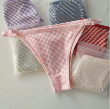 Women's 3-Pack Low-Waist Textured Bikini Underwear - Pink, Red, and Purple