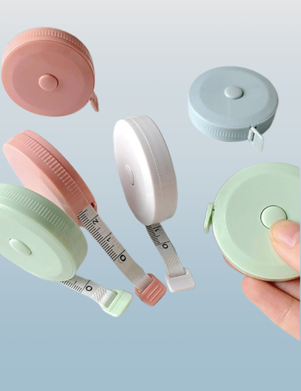 Compact ABS Measuring Tape – Random Color, 150cm/60in Retractable Tape