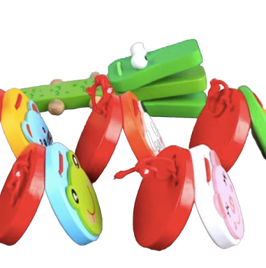 Wooden Animal Castanets – Fun Musical Percussion Toy for Kids