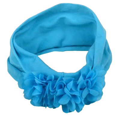 Soft Stretchy Baby Headbands – Floral Turban Hair Wraps for Girls / 0-12 Months