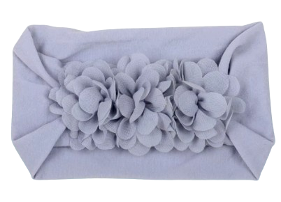 Soft Stretchy Baby Headbands – Floral Turban Hair Wraps for Girls / 0-12 Months