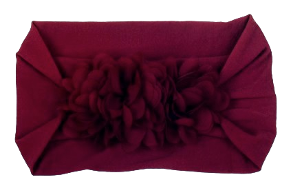 Soft Stretchy Baby Headbands – Floral Turban Hair Wraps for Girls / 0-12 Months