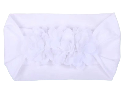 Soft Stretchy Baby Headbands – Floral Turban Hair Wraps for Girls / 0-12 Months