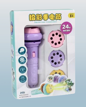 Cartoon Animal Flashlight Projector Torch Toy – Cute Bedtime Story Light for Kids