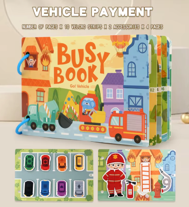 Inspired Vehicle Learning Activity Book for Kids