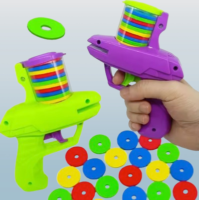 Foam Disc Launcher Gun – Fun Flying Disc Toy for Kids