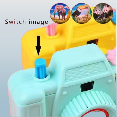 Children's Handheld Projection Camera Toy – Fun Cartoon Design