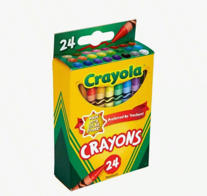 Crayola 24-Count Crayon Set – Bright & Bold Assorted Colors, Non-Toxic
