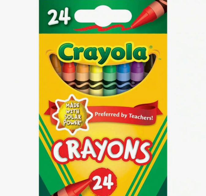 Crayola 24-Count Crayon Set – Bright & Bold Assorted Colors, Non-Toxic