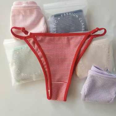 Women's 3-Pack Low-Waist Textured Bikini Underwear - Pink, Red, and Purple