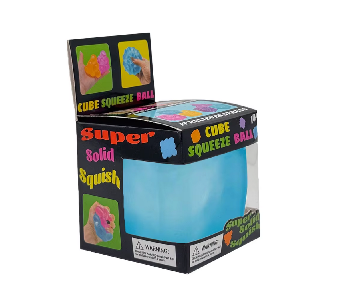 2-Inch (2-Pack) Ice Cube Stress Relief Toy – Press-and-Squeeze Sensory Fidget Cube