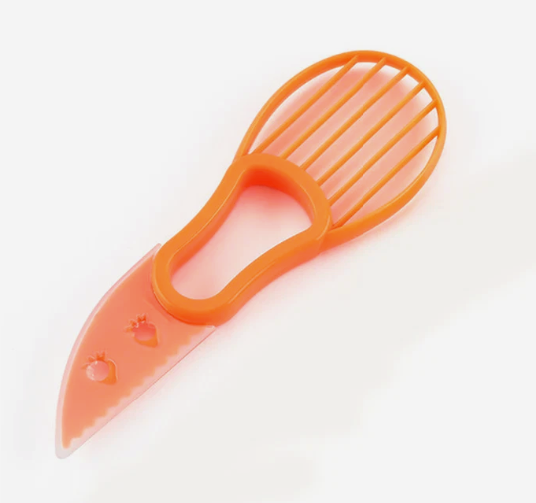 3-in-1 Avocado Tool – Serrated Cutter, Pit Remover & Slicer – Multifunction Kitchen Gadget