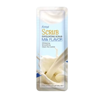 Fenyi Skin Scrub Mini Sachet – Shea Butter, Honey Peach, or Milk Flavor (2-Pack, 3g Each)