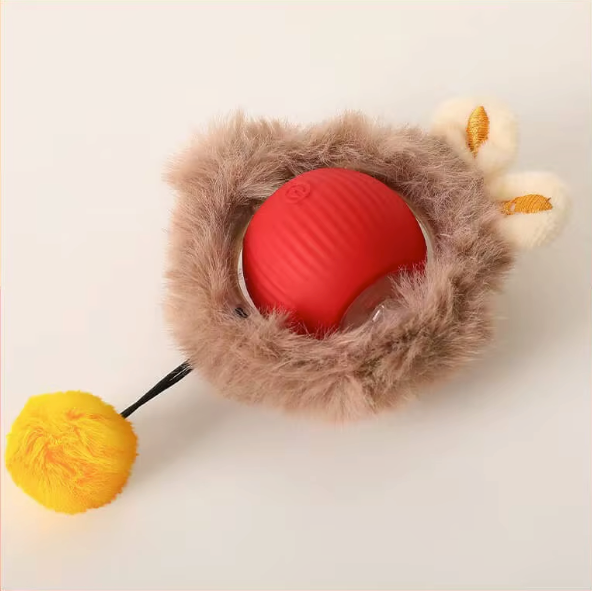 Smart Rolling Cat Toy Ball – Rechargeable Motion-Activated Pet Play Ball