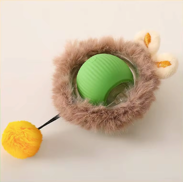 Smart Rolling Cat Toy Ball – Rechargeable Motion-Activated Pet Play Ball