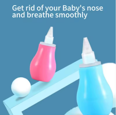 BABY Manual Masal Aspirator Soft Head Easy to Carry Manual Baby Nasal Aspirator for Baby