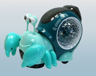 Light-Up Musical Snail & Crab Crawling Toys