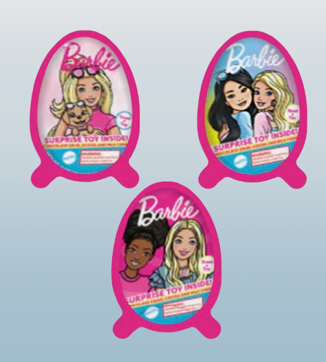 2-Pack Barbie Fun Surprise Egg Candy