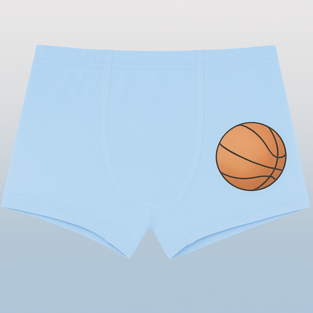 Boys' Cotton Boxer Briefs – Sports Ball Print