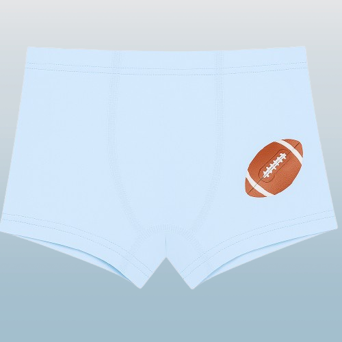 Boys' Cotton Boxer Briefs – Sports Ball Print