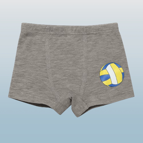 Boys' Cotton Boxer Briefs – Sports Ball Print