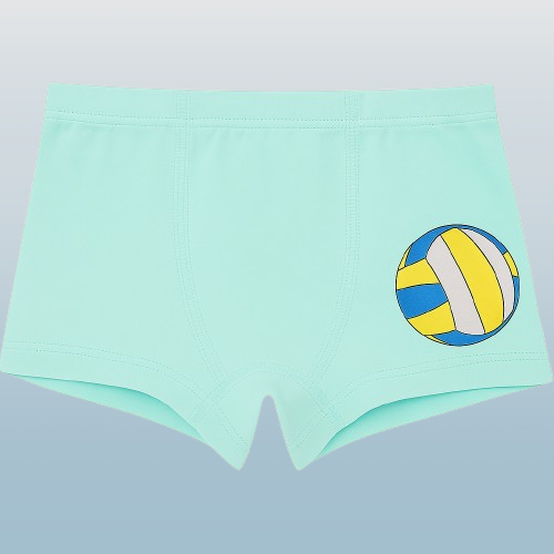 Boys' Cotton Boxer Briefs – Sports Ball Print