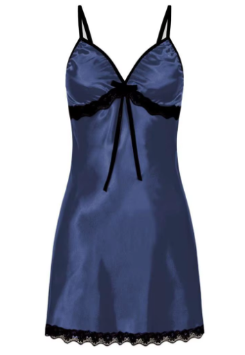 Women's Satin Lace Nightgown – Short Sleepwear Chemise