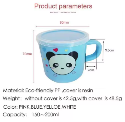 Panda Bear Drinking Cup Mug with Lid