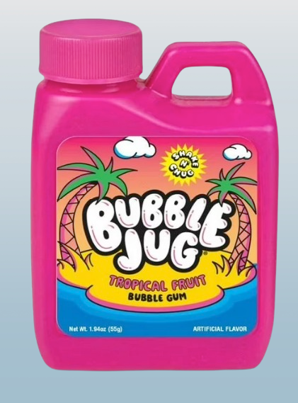 Bubble Jug Tropical Fruit Bubble Gum 1.94oz