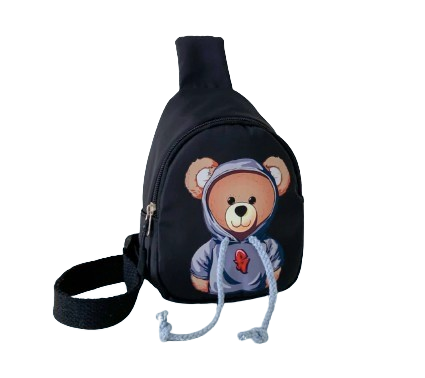 Children’s Bear Crossbody Chest Bag – Adjustable Strap