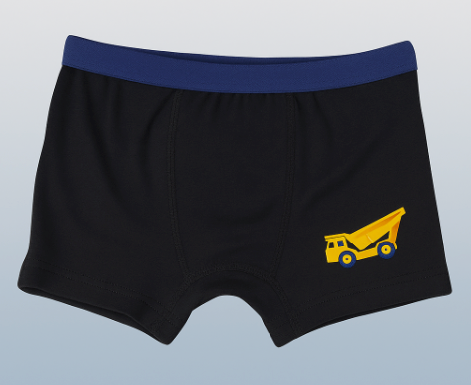 4-Pack Boys' Cartoon Construction-Themed Cotton Boxer Briefs