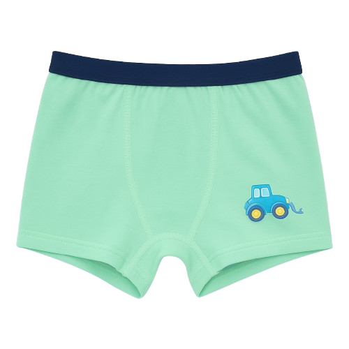 Boys' Cartoon Construction Cotton Boxer Briefs, Assorted Colors (4-Pack)