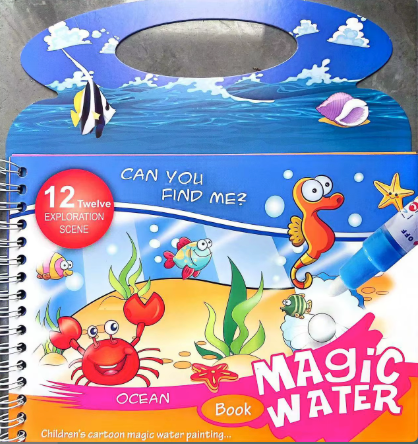 Magic Water Drawing Book Magic Water Reusable Doodle Board for Kids