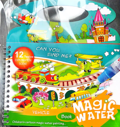 Magic Water Drawing Book Magic Water Reusable Doodle Board for Kids