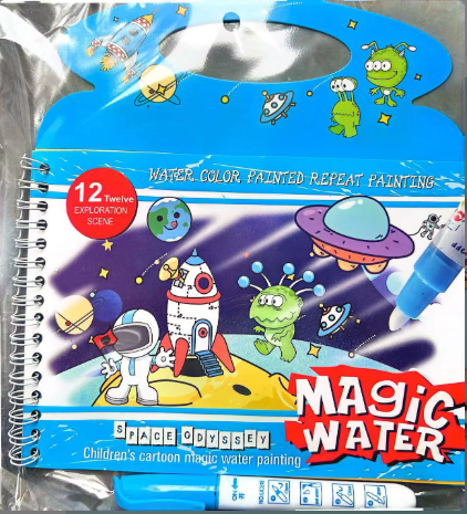 Magic Water Drawing Book Magic Water Reusable Doodle Board for Kids