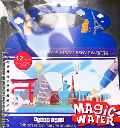 Magic Water Drawing Book Magic Water Reusable Doodle Board for Kids