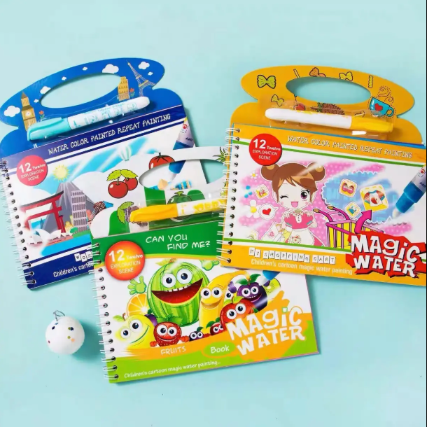 Magic Water Drawing Book Magic Water Reusable Doodle Board for Kids