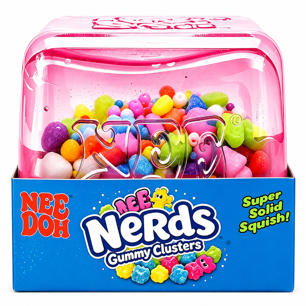 NeeDoh Berg Cube 1.5-Inch Mini Squishy Sensory Nerds Fidget Toy