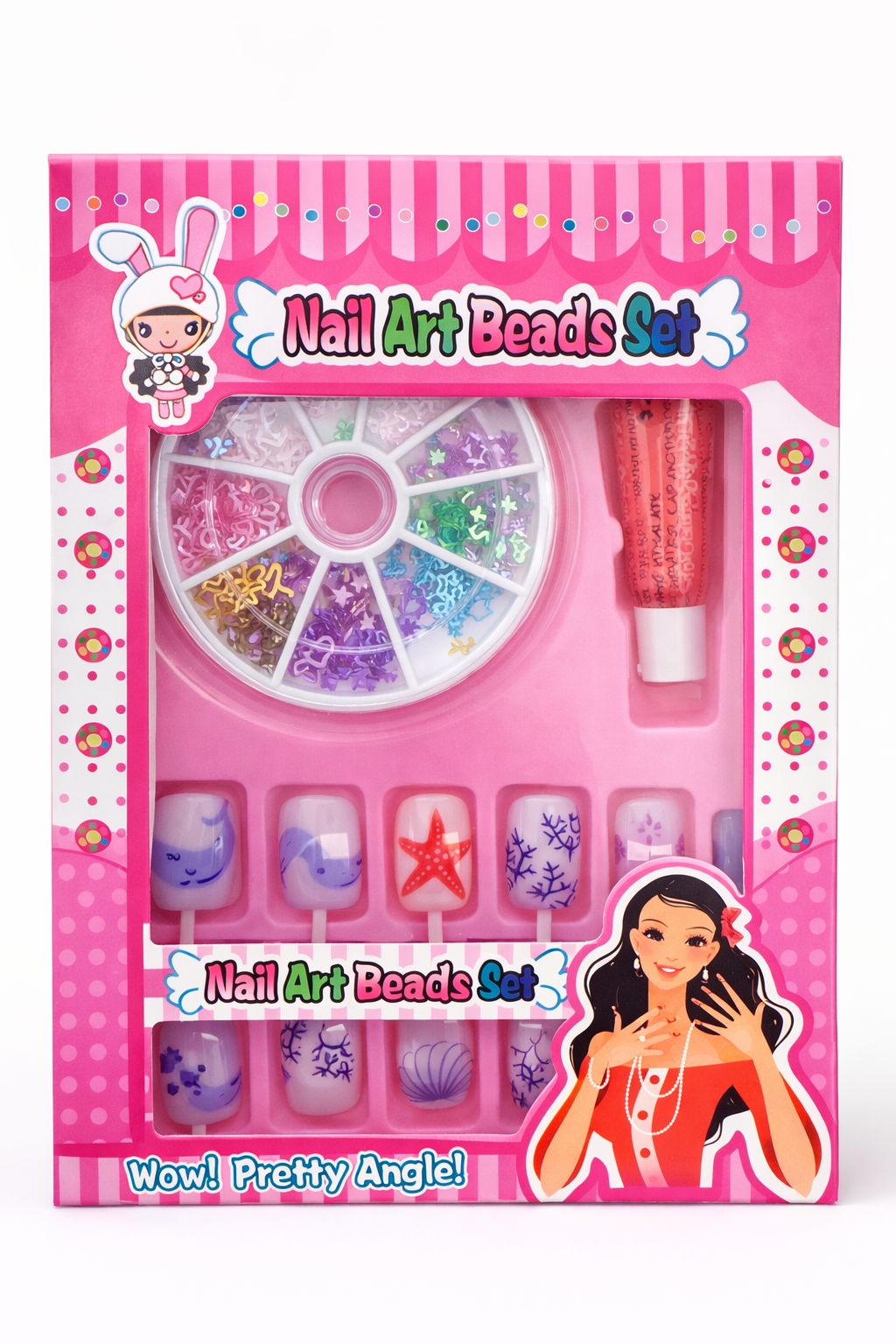 Glitter Nail Art Beads Set – 2 Pack Random Selection