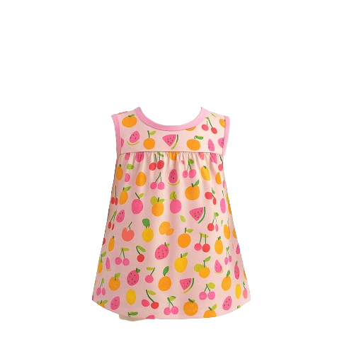 Girls' Sleeveless Summer Dresses, 6-Pack - Fits Size 18 to 24 Months