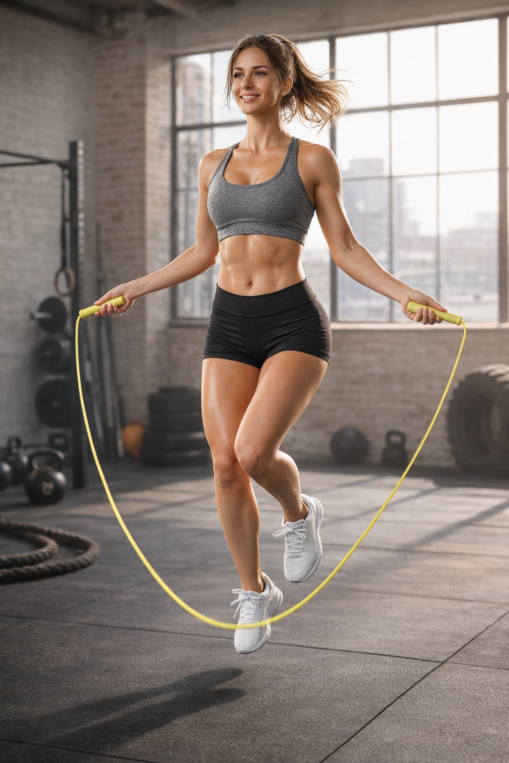 Adjustable Speed Skipping Rope with Anti-Skid Handles for Fitness Training