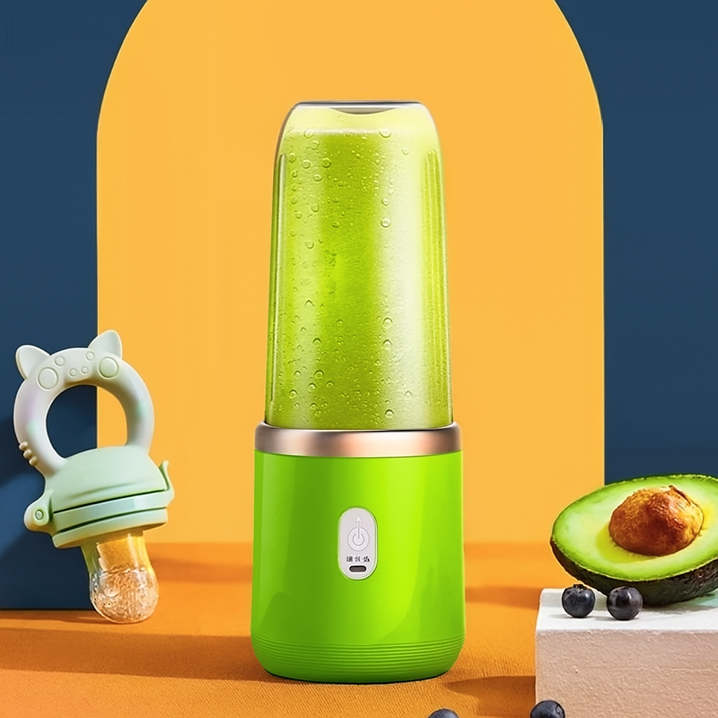 400ml Mini Electric Portable Juicer – USB Rechargeable Travel Blender