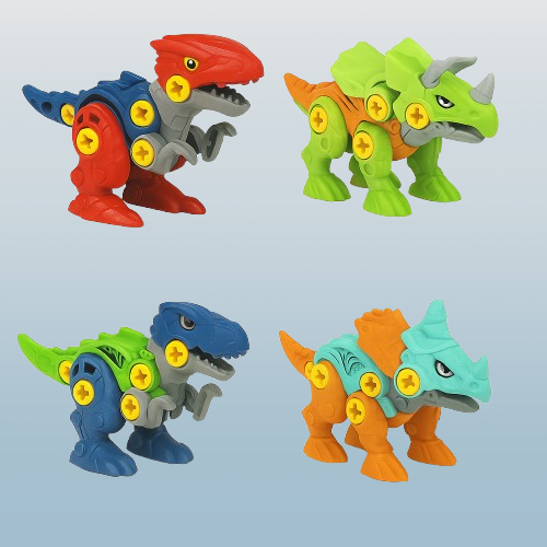 Dinosaur Take Apart STEM Toy Set for Kids, Educational Construction Engineering Building Playset, Build Your Own Dino Toys