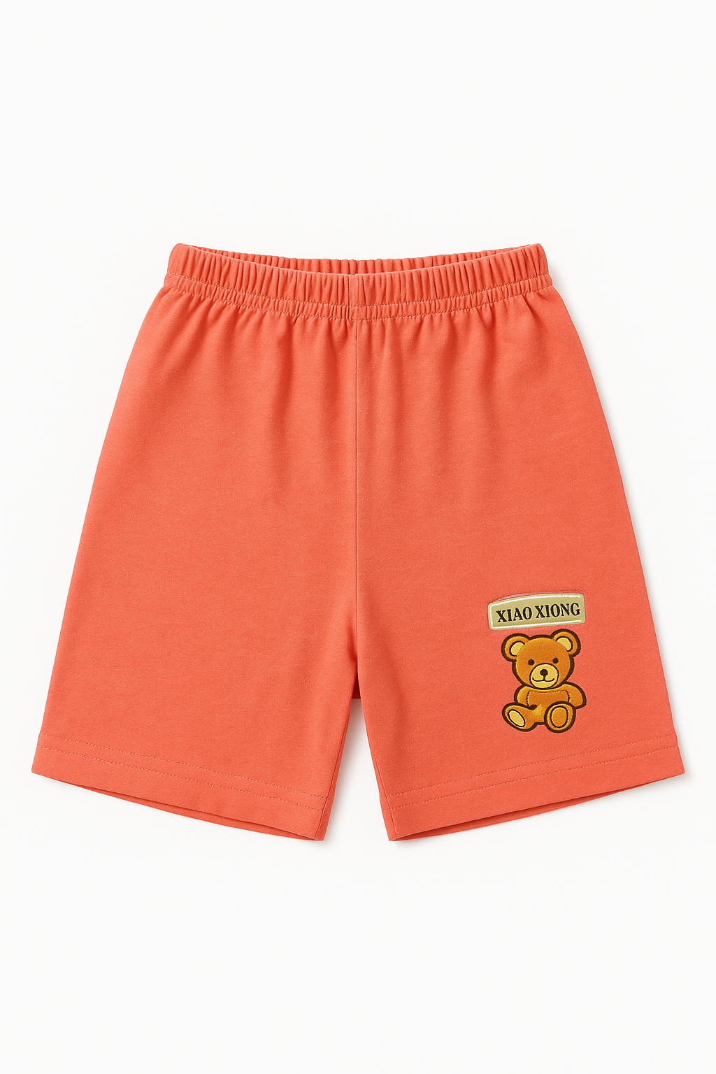 Children’s Cotton Shorts with Teddy Patch