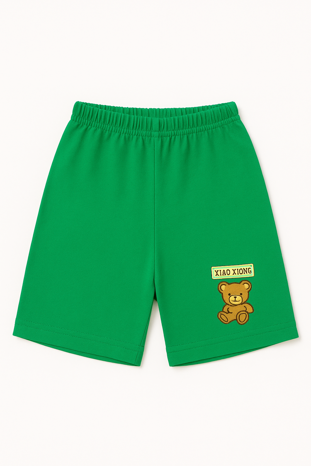 Children’s Cotton Shorts with Teddy Patch
