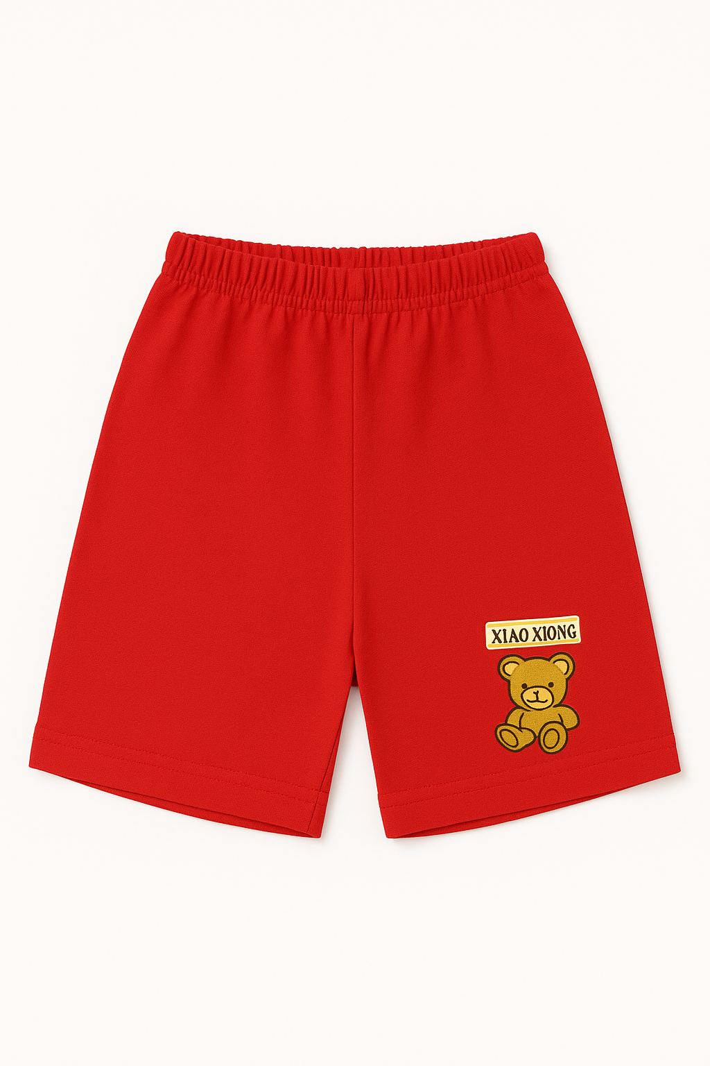 Children’s Cotton Shorts with Teddy Patch