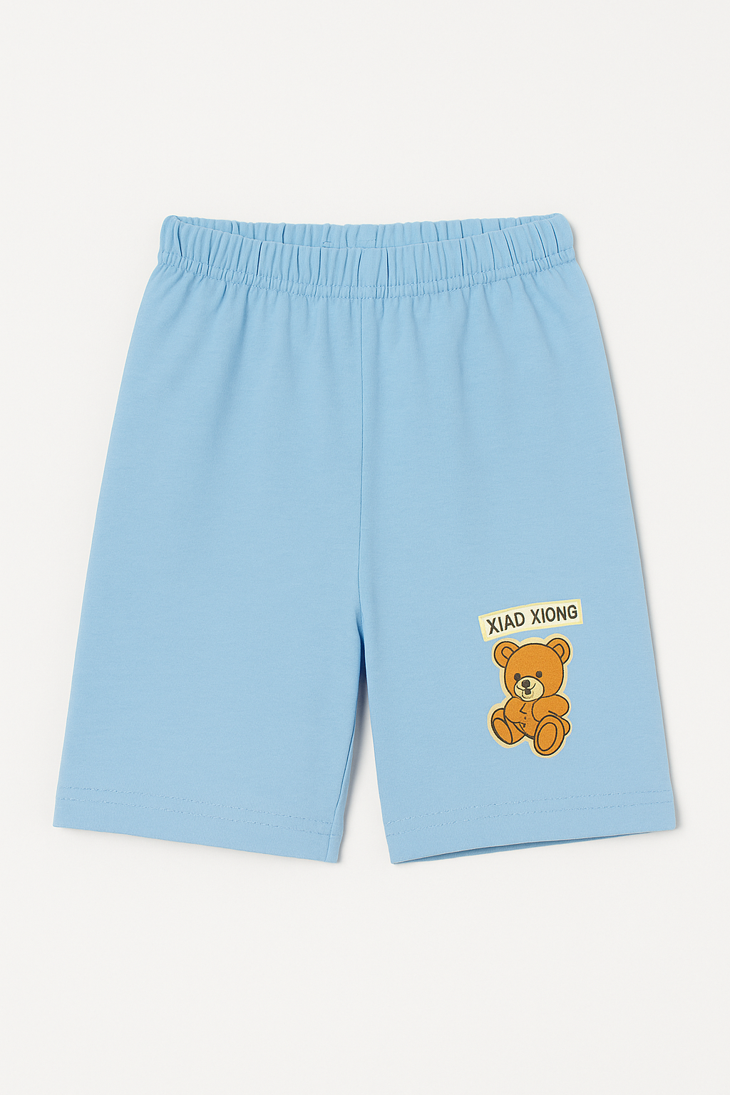 Children’s Cotton Shorts with Teddy Patch